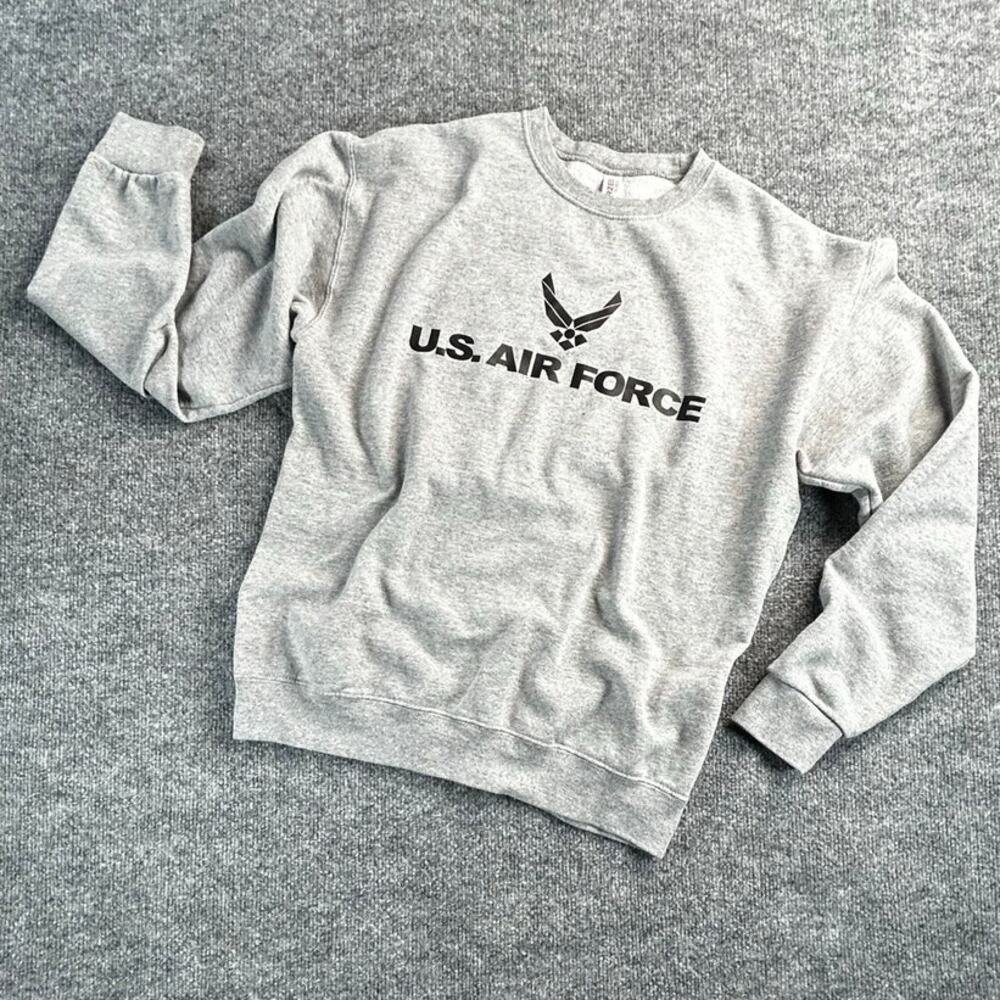 U.S. Air Force Jerzees Crewneck Sweatshirt Men’s Medium Gray USAF Logo